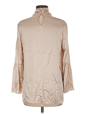 Elie Tahari Long Sleeve Silk Top (view 2)