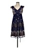 Esprit 100% Polyester Paisley Blue Casual Dress Size 8 - photo 1
