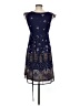 Esprit 100% Polyester Paisley Blue Casual Dress Size 8 - photo 2