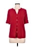 Perseption Concept Red Short Sleeve Blouse Size M - photo 1