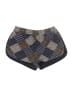 Cider 100% Cotton Plaid Brown Blue Shorts Size L - photo 1