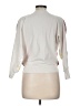 Sioni Floral White Silver Pullover Sweater Size M - photo 2