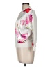 Sioni Floral White Silver Pullover Sweater Size M - photo 5