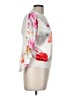 Sioni Floral White Silver Pullover Sweater Size M - photo 4