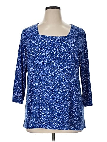 Susan Graver 3/4 Sleeve Top (view 1)