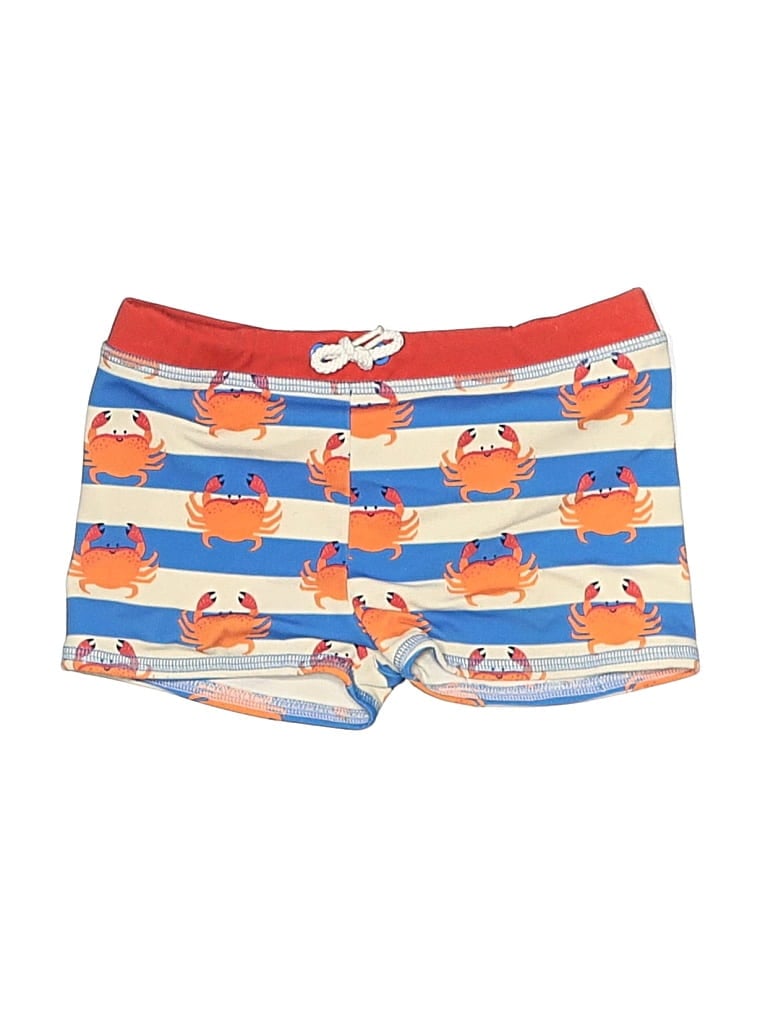 Pre-owned Mini Boden Kids' Board Shorts In Orange