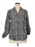 Talbots Animal Print Silver 3/4 Sleeve Blouse Size 16 - photo 1