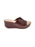 Kork-Ease 100% Leather Brown Wedges Size 7 - photo 1