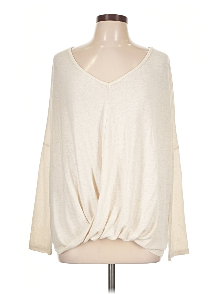 Pre-owned She + Sky Pullover Sweater In Ivory