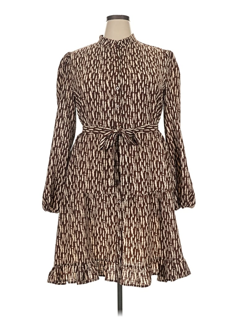 Pre-owned Grace Karin Casual Dress In Brown