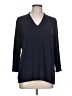 Chico's Blue 3/4 Sleeve Top Size L - photo 1