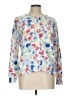 L.L.Bean Floral Blue Pullover Sweater Size L - photo 1
