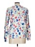L.L.Bean Floral Blue Pullover Sweater Size L - photo 2