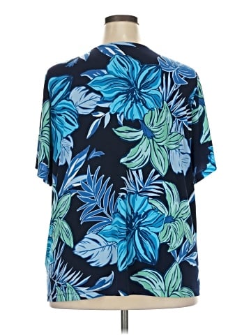 Susan Graver Short Sleeve Blouse (view 2)