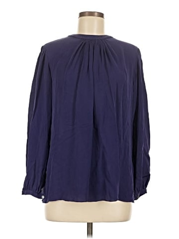 Halston Heritage Long Sleeve Silk Top (view 1)