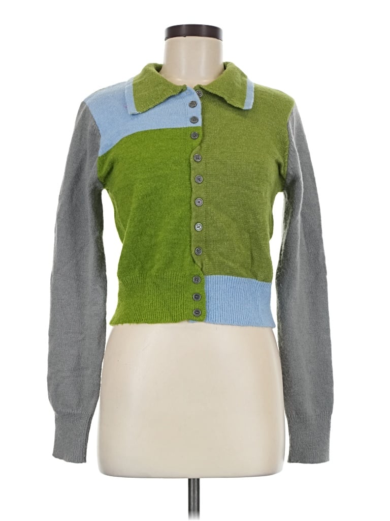 Pre-owned Cider Sweater Vest In Green