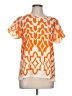 Moonlight 100% Polyester Orange Short Sleeve Blouse Size L - photo 1