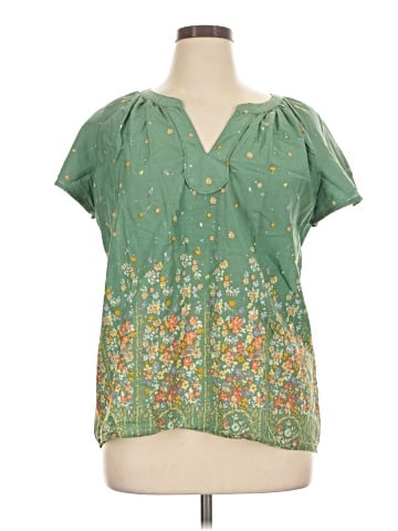 St. John's Bay Short Sleeve Blouse (view 1)