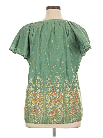 St. John's Bay Short Sleeve Blouse (view 2)