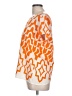 Moonlight 100% Polyester Orange Short Sleeve Blouse Size L - photo 5