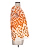 Moonlight 100% Polyester Orange Short Sleeve Blouse Size L - photo 4