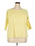 Avenue 100% Cotton Yellow Pullover Sweater Size 18 Plus - photo 1