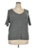 Roz & Ali Gray Pullover Sweater Size 2X - photo 1