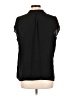 Halogen 100% Polyester Black Short Sleeve Blouse Size L - photo 2
