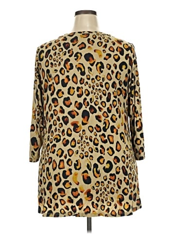 LOGO by Lori Goldstein 3/4 Sleeve Blouse (view 2)