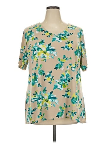 Susan Graver Short Sleeve Blouse (view 1)