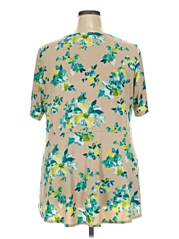 Susan Graver Short Sleeve Blouse (view 2)