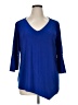 Studio Works Blue 3/4 Sleeve Top Size 1X - photo 1