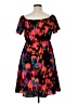 Assorted Brands 100% Polyester Print Black Cocktail Dress Size XL - photo 2
