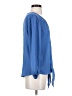 West Kei 100% Polyester Blue Long Sleeve Blouse Size S - photo 4