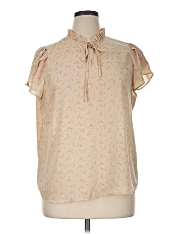 Adrianna Papell Short Sleeve Blouse (view 1)