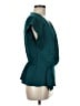 Montgomery Post 100% Polyester Teal Short Sleeve Blouse Size M - photo 4