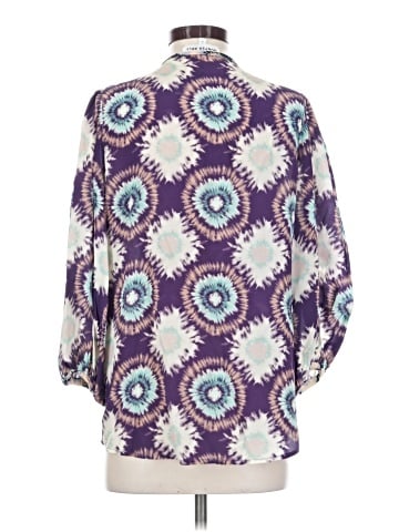 Hunter Bell 3/4 Sleeve Silk Top (view 2)