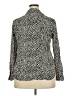 Zara Animal Print Black Long Sleeve Blouse Size XXL - photo 2
