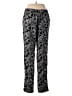 Eric Signature 100% Polyester Print Black Casual Pants Size 8 - photo 2