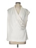 Calvin Klein 100% Polyester Ivory Sleeveless Blouse Size L - photo 1