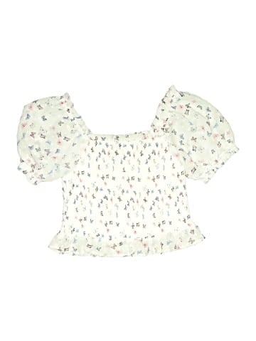 Aqua Short Sleeve Blouse (view 1)