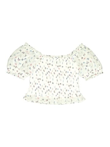 Aqua Short Sleeve Blouse (view 2)