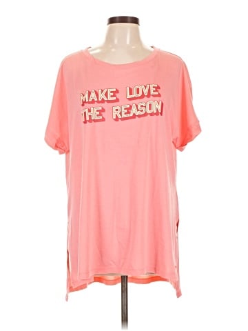 Peace Love World Short Sleeve T-Shirt (view 1)