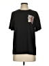 Romwe 100% Polyester Print Black Short Sleeve T-Shirt Size XS - photo 1