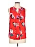 41Hawthorn 100% Polyester Red Sleeveless Blouse Size L - photo 1