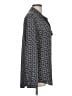 Equipment 100% Polyester Print Gray Long Sleeve Blouse Size L - photo 4