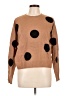 T Tahari Polka Dots Brown Pullover Sweater Size LgEstimated - photo 1