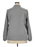 Lands' End 100% Polyester Gray Long Sleeve Blouse Size 18 - photo 2