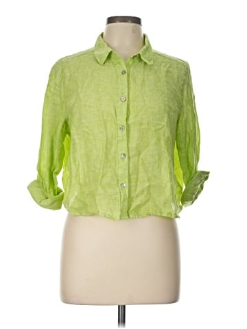 Cynthia Rowley TJX 3/4 Sleeve Button-Down Shirt (view 1)