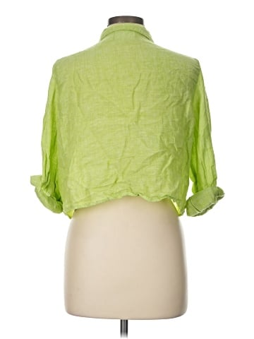 Cynthia Rowley TJX 3/4 Sleeve Button-Down Shirt (view 2)